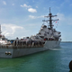 USS John S. McCain (DDG 56) arrives pier side at Changi Naval Base, Republic of Singapore.